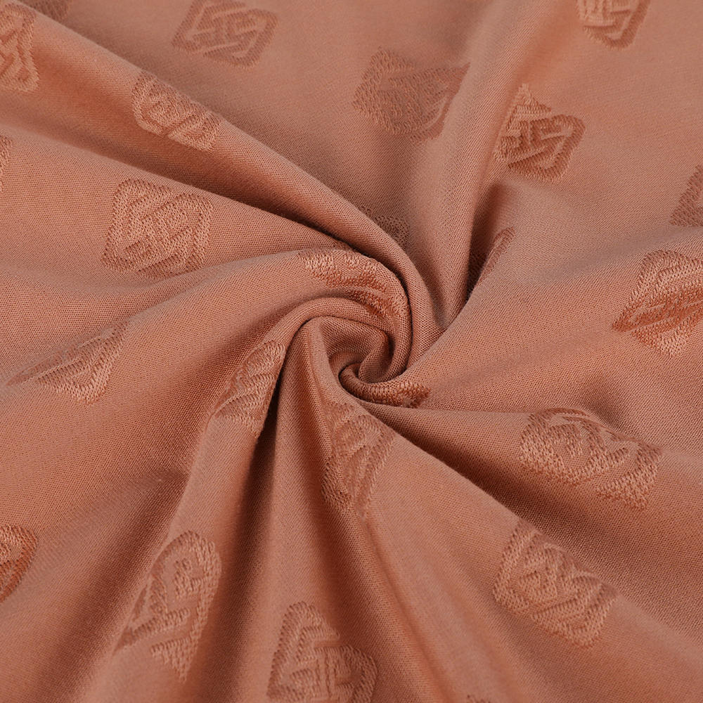 Transferencia de bucle Jacquard ecológica 10/90 tela de algodón de seda de morera